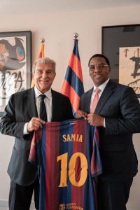 Read more about the article Laporta ampa Rais Samia salamu za pole kufuatia kifo cha mwenza wake